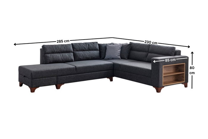Atelier Del Sofa T-Loft Right - Antracita